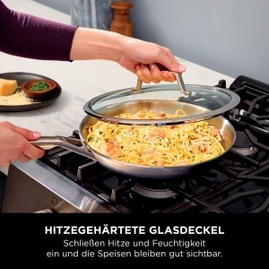 Set de tigai din inox Ninja EverClad, 24 cm si 28 cm, inductie, 10 ani garantie - Img 8