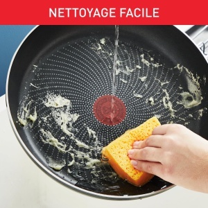 Set de tigai Tefal Ingenio Enjoy, 2 bucati, 22/28 cm + 2 cratite 18/20 cm + maner detasabil, rezistent la inductie, acoperit cu antiaderenta, acoperire cu titan, semnal termic, poate fi spalat in masina de spalat vase si - Img 3