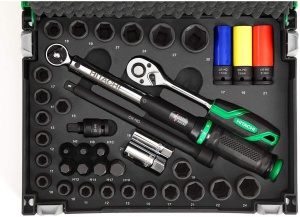 Set de unelte HiKOKI 39 piese - inclusiv chei dinamometrice si raclete - Img 2