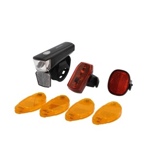 Set de upgrade pentru bicicleta FISCHER 7 piese, LED, negru