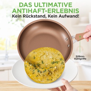 Set de Vase NutriChef 20 Piese Antiaderent PFOAPFOS-Free Compatibil Inductie - Img 3