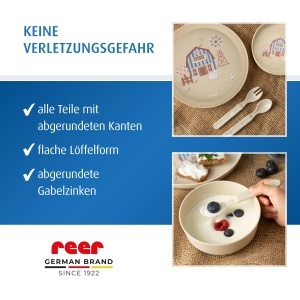 Set de vesela pentru copii reer Little Farm, 5 piese, ergonomic, sigur - Img 7