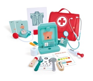 Set doctor Hape cu accesorii interactive Rontgengerat Stethoskop ab 3 ani