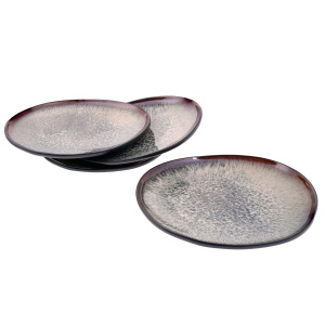 Set Farfurii Karaca Schwarz Galactic, 4 Piese, Porcelan, Negru, Modern - Img 2