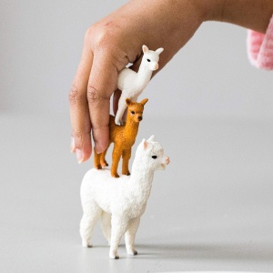 Set Figurine Alpakafamilie Schleich WILD Life, 4 piese, pentru copii peste 3 ani - Img 4