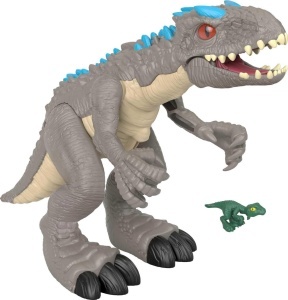 Set Figurine Dinosauri Fisher-Price Imaginext Indominus Rex cu Actionare prin Schleuder