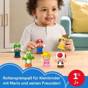 Set Figurine Fisher-Price Little People Super Mario, 6 personaje, pentru copii - Img 2