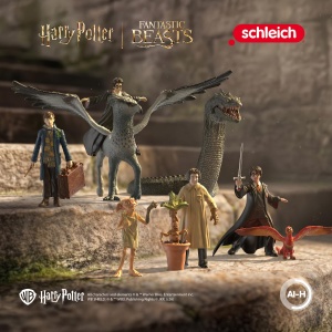 Set Figurine Harry Potter Schleich - Harry Potter si Fawkes cu Sabie, Detaliat - Img 2