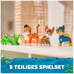 Set Figurine PAW PATROL Jungle Pups - Chase si Tracker cu Tigru, 5 cm - Img 2