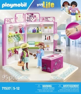 Set Figurine PLAYMOBIL MyLife 71537 Beauty Boutique, 5 ani, accesorii incluse - Img 4