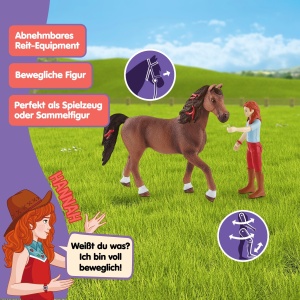 Set Figurine Schleich Horse Club - Hannah si Cayenne, 10 Piese, pentru Copii de la 5 Ani - Img 5