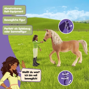 Set Figurine Schleich Horse Club Sarah si Mystery, 10 Piese, pentru Copii 5-12 Ani - Img 4