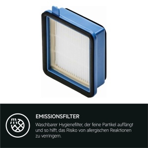 Set filtre AEG ASKW1 lavabile pentru aspiratoare QX6QX7QX8-2 performanta optima albastrugri - Img 4