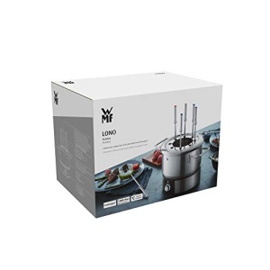 Set fondue WMF Lono pentru 8 persoane, fondue electric, 1400 W, reglare temperatura, suport furculita, oala cu inductie 1.2l, oala fierbinte, otel inoxidabil mat - Img 18