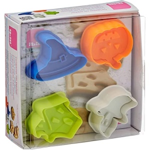 Set forme de prajituri Ibili 733000 Halloween 4 piese rosuargintiu