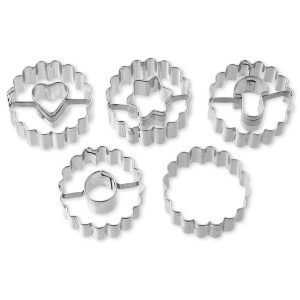 Set forme prajituri Dr Oetker 1062 5 piese otel inoxidabil usor de curatat