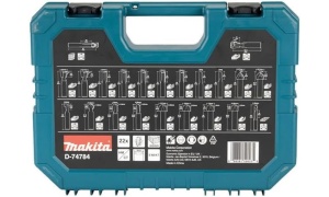 Set freze Makita D-74784, 22 piese, hartmetall, 8 mm