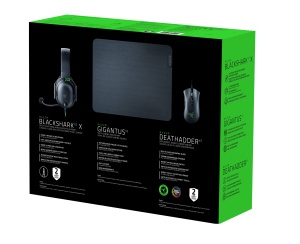 Set gaming Razer Battle Bundle - DeathAdder V2, BlackShark V2 X, Gigantus V2 M, Negru - Img 2