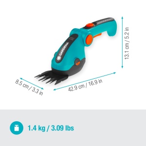 Set Gardena ComfortCut Li - Foarfeca de iarba si arbusti, 8 cm, acumulator 3.6 V - Img 3