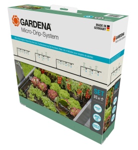 Set Irigatie Gardena Micro-Drip-System 35 plante, usor de utilizat, economisire apa