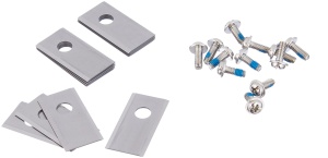 Set lame de schimb pentru robot tuns gazon Worx WA0190, 12 lame si 12 suruburi, compatibil cu toate modelele Landroid