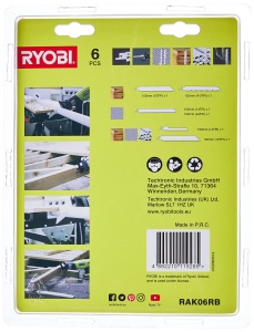 Set lame pentru fierastrau sabie Ryobi RAK06RB 6 piese pentru lemn metal si plastic - Img 2