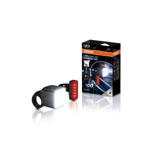 Set Lampa Bicicleta OSRAM LEDsBIKE COMPACT 100, 100 Lux, cu Bremslicht, USB-C