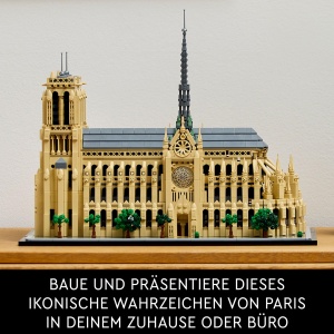 Set LEGO Architecture Notre-Dame de Paris, 4383 piese, model detaliat pentru adulti - Img 6