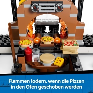 Set LEGO City Pizza cu Vehicule - 60496, 494 piese, 5 minifigurine - Img 5