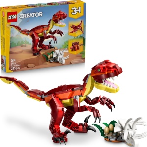 Set LEGO Creator 3in1 Dinozauri - Velociraptor, Stegosaurus, Pterosaur, 283 piese