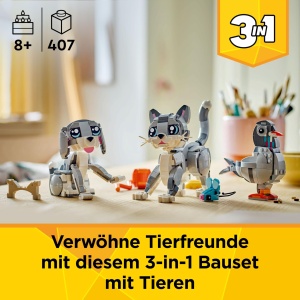 Set LEGO Creator 3in1 Pisica Gri 31163 - 3 Figurine, pentru copii peste 8 ani - Img 2