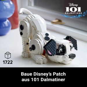 Set LEGO Disney - Caine Dalmatian 101 Dalmatiner 43269, 1722 piese, pentru adulti - Img 2