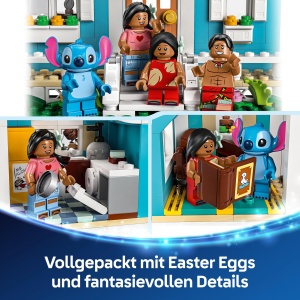 Set LEGO Disney Casa de Plaja Lilo si Stitch 43268, 834 piese, 5 figurine - Img 6