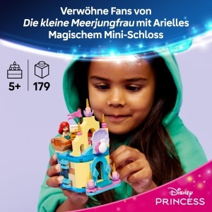 Set LEGO Disney Princess Arielles Mini-Castel cu Figurine, 179 Piese - Img 2