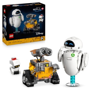 Set LEGO Disney WALL-E si EVE, 811 piese, figurine detaliate