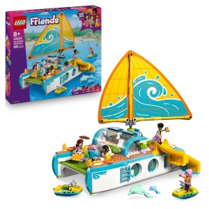 Set LEGO Friends Aventura cu Velierul 42664 Barca cu Panze 4 Minifigurine si 2 Delfini 685 Piese