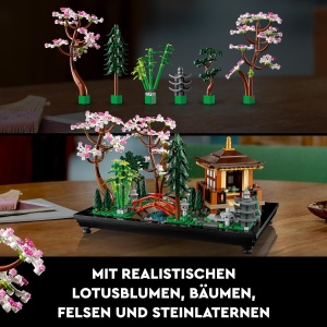 Set LEGO Icons - Gradina Linistii 10315, Pavilion, Koi, Lotus, Deko - Img 5