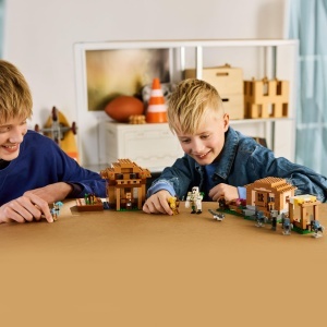 Set LEGO Minecraft - Atacul Magicianului asupra Satului 21596, 607 piese, 11 figurine - Img 9