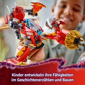 Set LEGO NINJAGO Kais Sturmreiter-Mech 71830 cu 3 Minifiguri, 333 Piese - Img 6