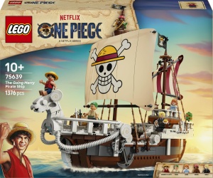 Set LEGO ONE PIECE Piratenschip Flying Lamb 75639, 1376 piese, cu figurine