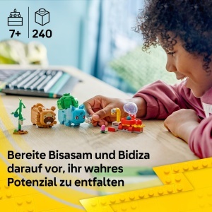 Set LEGO Pokemon SMART Play Bisasam si Bidiza, 240 piese, varsta 7 - Img 2