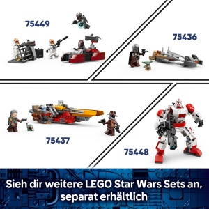 Set LEGO Star Wars 75443 Grogus Zuhause cu Figurina Grogu Katapult si Accesorii Creative - Img 8