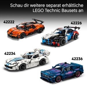 Set LEGO Technic Ferrari 488 Pista - 882 piese, V8, cu Lenkung - Img 7