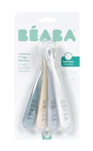 Set linguri silicon Beaba Rainbow 4 piese ergonomice si delicate - Img 2