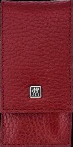 Set manichiura ZWILLING Classic, 3 piese, instrumente din otel inoxidabil, etui din piele rosie - Img 2