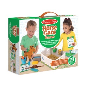 Set Melissa Doug Ingrijire Cal - Jucarie cu Accesorii pentru Hranire si Periaj - Img 3