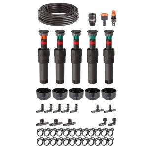 Set Micro-Sprinkler Claber pentru suprafete de pana la 50 m, 25 m furtun, consum redus de apa