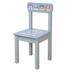 Set mobilier pentru copii Paw Patrol - 2 scaune masa, grialbastru, din lemn - Img 6
