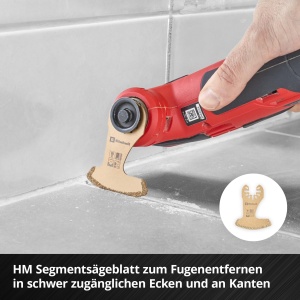 Set Multitool Einhell XL-PLUS-CASE 10 piese, cu accesorii pentru taiere si slefuire - Img 6