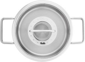 Set Oale Fissler Pure Collection 4 piese, otel inoxidabil, inductie, cu capac din sticla - Img 5